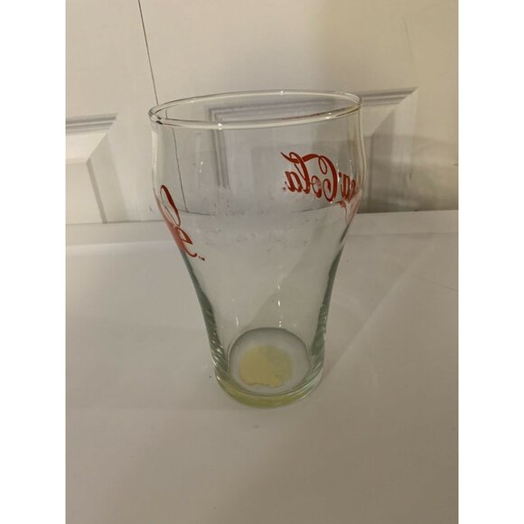 Vintage Coke Coca-Cola®Bell Shaped Clear 16oz Tumbler Red Letters‎ - Picture 4 of 7